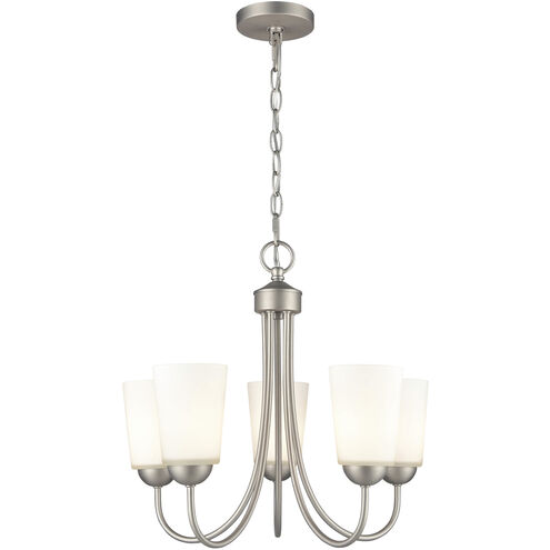 Ivey Lake 5 Light 20 inch Satin Nickel Chandelier Ceiling Light